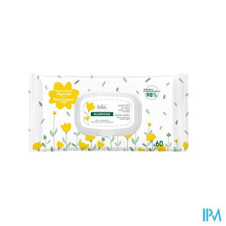 Klorane Bb Lingettes Eau 60