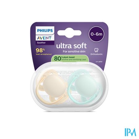 Philips Avent Fopspeen +0m Soft Neutraal 2