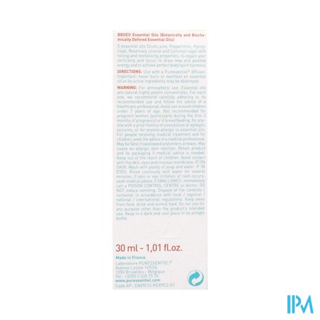 Puressentiel Verstuiving Energie Pos.complexe 30ml