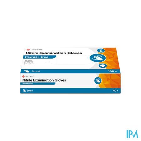 Livsane Nitrile Handschoenen N/st Pdr/vr 100 S