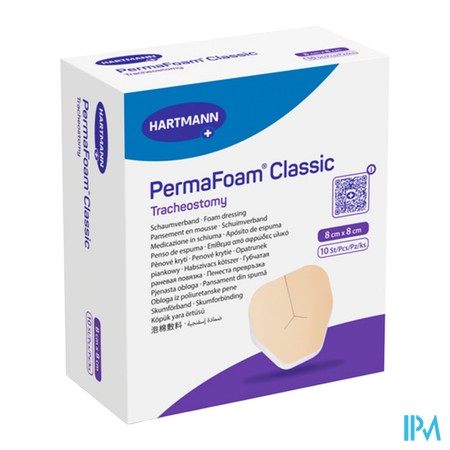 Permafoam Classic Tracheostomy 8x8cm 10 8820050