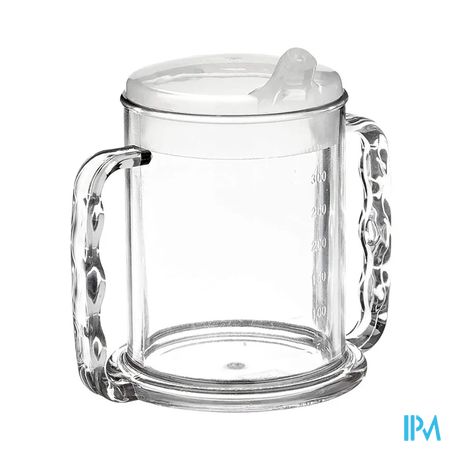 Gobelet Transp + 2 Poignees Stand. 285ml Homecraft