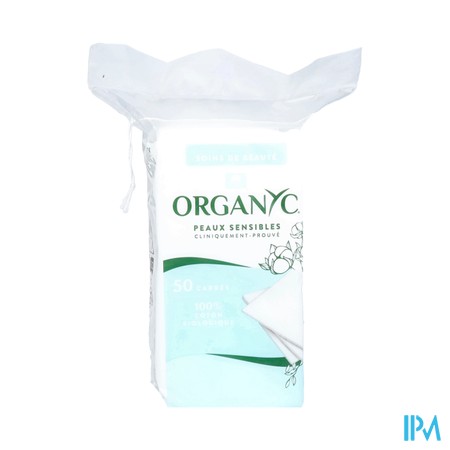 Organyc Beauty Beauty Katoen Vierkantje 50