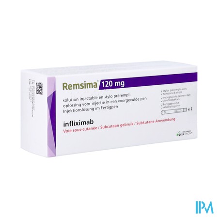 Remsima 120mg Orifarm Opl Inj Voorgev. Pen 2x1ml