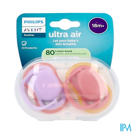 Philips Avent Fopspeen +18m Air Lila/fuchsia 2