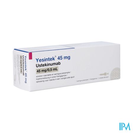 Yesintek 45mg Opl Inj Voorgevulde Spuit 0,5ml