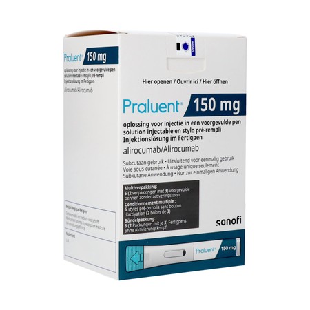 Praluent 150mg Opl Inj Voorgev.pen 6 X 150mg