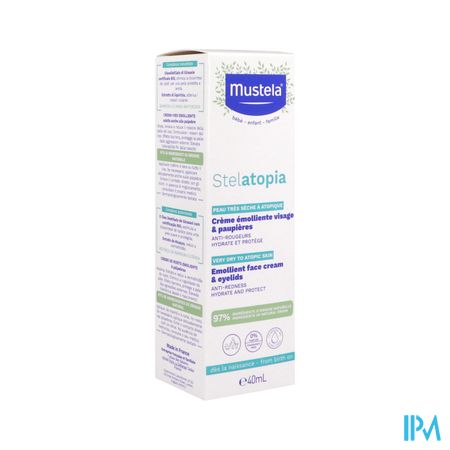 Mustela Pa Stelatopia Creme Emolliente Visage 40ml