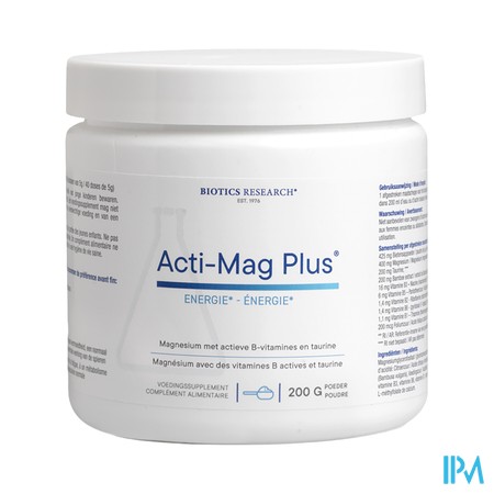 Acti-mag Plus Pdr Pot 200g