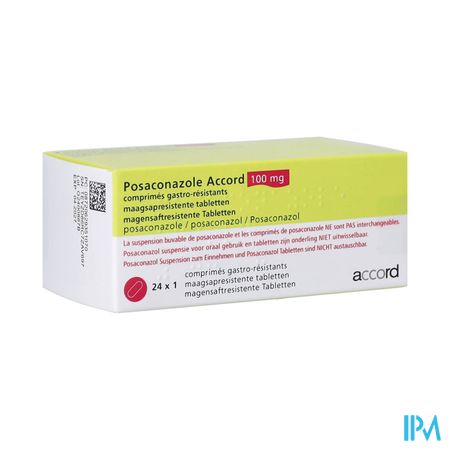 Posaconazole Accord 100mg Orifarm Maagsapr.tabl 24