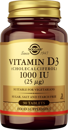 Solgar Vitamin D-3 25mcg/1000iu Comp 90 1