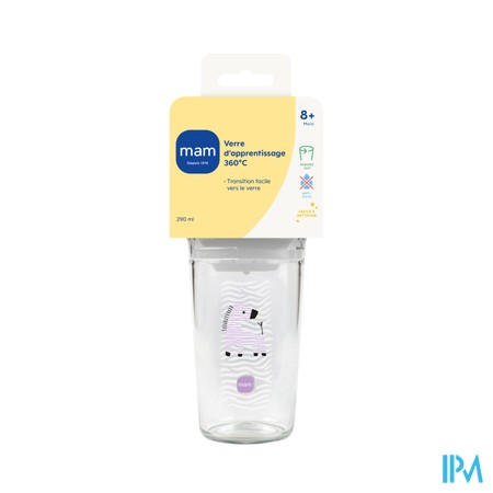 MAM VERRE APPRENTI +8M 290ML