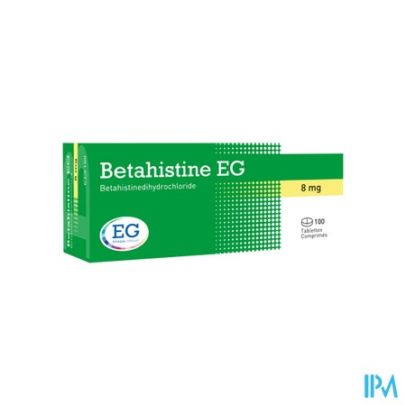 Betahistine EG         Tabl 100X8Mg
