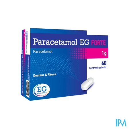 Paracetamol EG Forte 1G Comp Pell  60