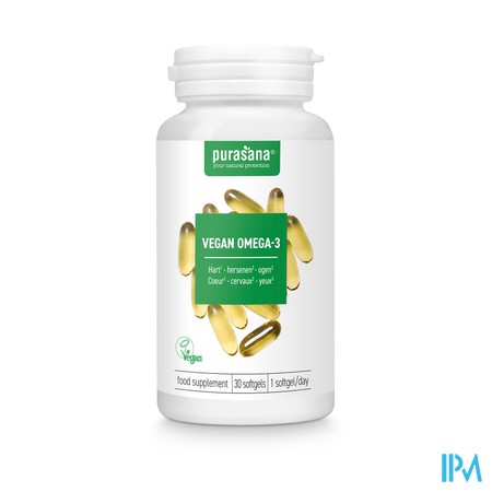 Purasana Vegan Omega-3 1080mg Softgels 30