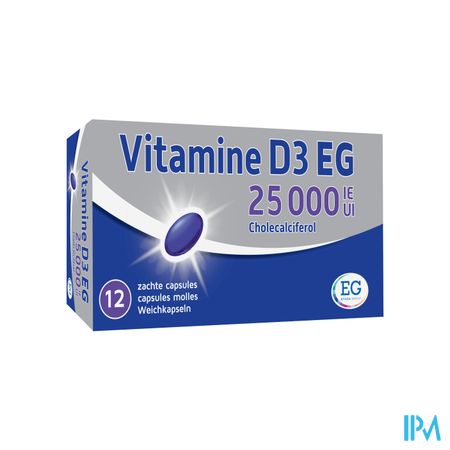 VITAMINE D EG 25000 I.E. 12 CAPS