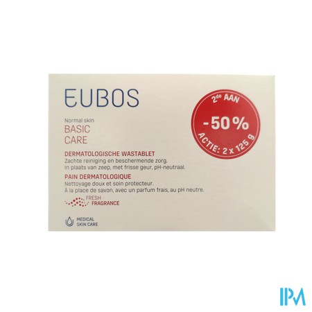 Eubos Compact Zeep Roze 2x125g Promo