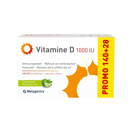 Vitamine D 1000iu Kauwtabl 140+28 Metagenics