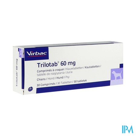 Trilotab 60mg Kauwtabl Honden 30