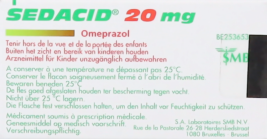 Sedacid 20mg Comp 56 X 20mg 3