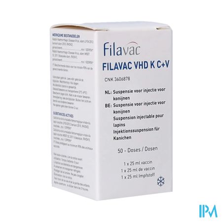 Filavac Vhd K C+v Susp Inje Konijn 50x0,2ml