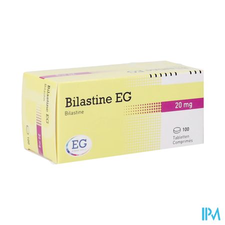 Bilastine Eurogenerics 20Mg Tabl 100 Blister