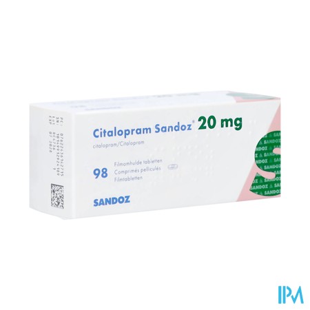 Citalopram Sandoz 20mg Filmomh Tabl 98