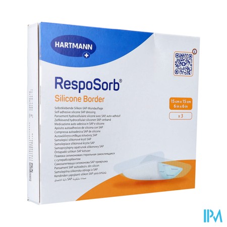 Resposorb Silicone Border 15x15cm 3 4130140