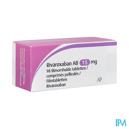 Rivaroxaban Ab Comp Pell 98x15mg