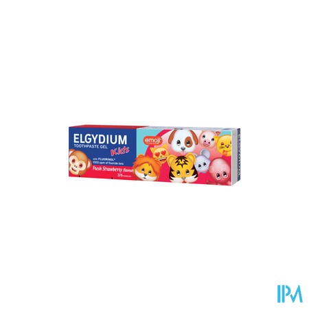 Elgydium Dentifrice Kids Emoji Fraise Givree 50ml