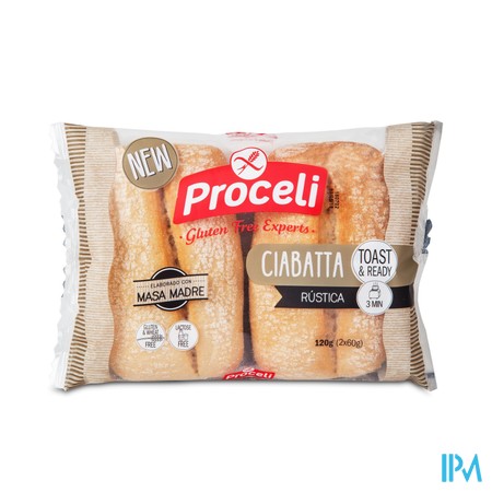 Proceli Ciabatta Rustica 2 120g Revogan