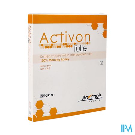 Activon Tulle Honey Coated Tulle 5cmx5cm 5