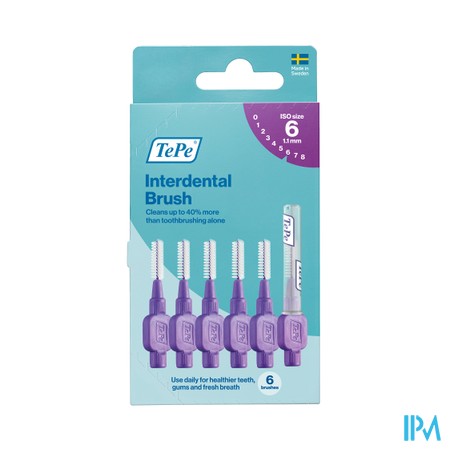 Tepe Interdental Brush 1,1mm Violet 6