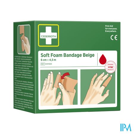 Cederroth Soft Foam Bruin 6cmx4,5m 51011020 Cederroth Soft Foam Bruin 6cmx4,5m 51011020