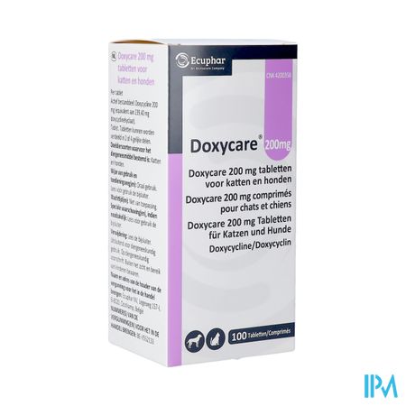 Doxycare 200mg Chat Chien Comp 100