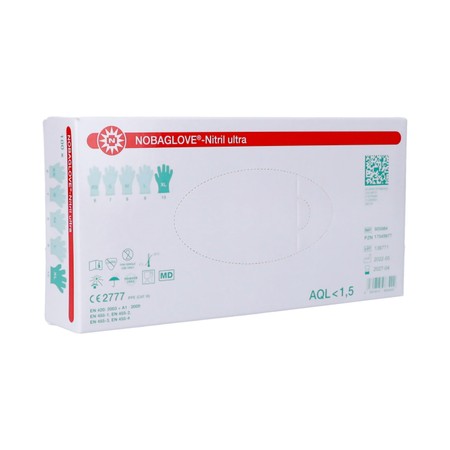 Noba Handschoenen Nitril Ultra Z/latex Xl Wit 100