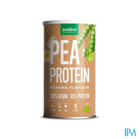 Purasana Vegan Protein Pea Banana Pdr 400g