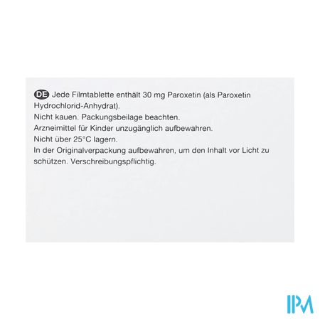 Paroxetine Viatris 30mg Comp 100 Blister 1