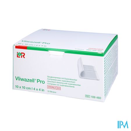 Vliwazell Pro Verb Super Absorb. 10x10cm 10 109460