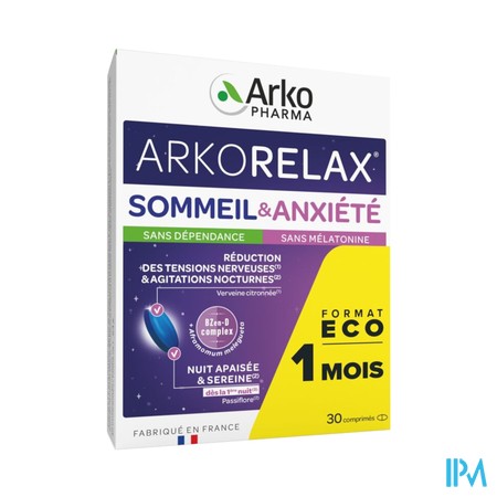ARKORELAX SOMMEIL ANXIETE CPR 30