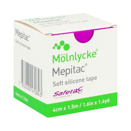 Mepitac Zachte Fixatietape Sil 4cmx1,5m 1 298400
