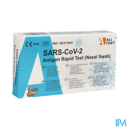 All Test Covid19 A/geen Sneltest Neusswab Selftest