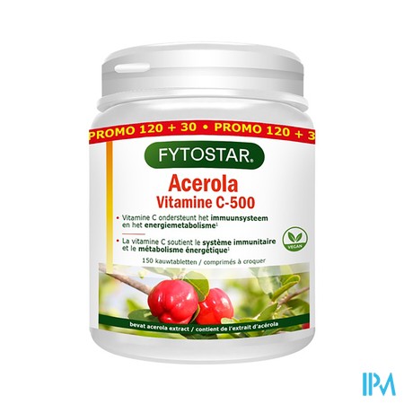 Acerola 500 Tabl 120+30 Gratis