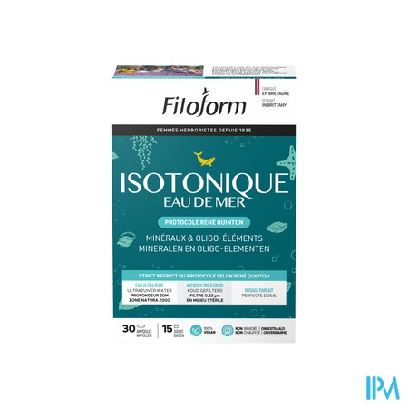 Isotonique Eau De Mer Amp 30x10ml Fitoform