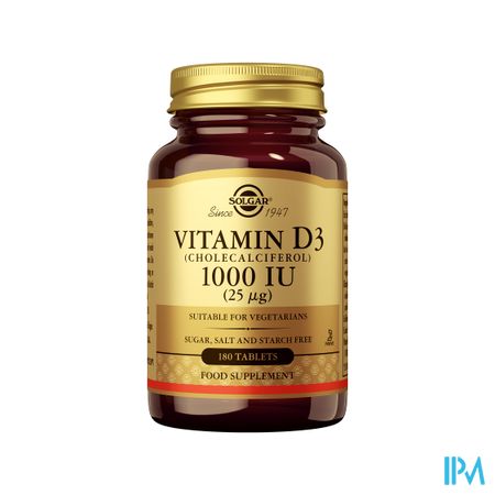 Solgar Vitamin D-3 25mcg/1000ie Comp 180