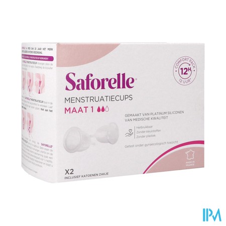 Saforelle Menstruatiecups Pack Comfort 12h T1