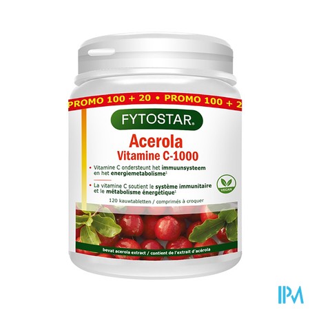 Fytostar Vit.-energie Vit C1000&acerol Tabl 120