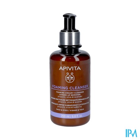 Apivita Foaming Cleanser Face & Eyes 200ml