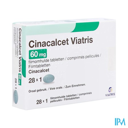 Cinacalcet Viatris 60mg Filmomh Tabl 28