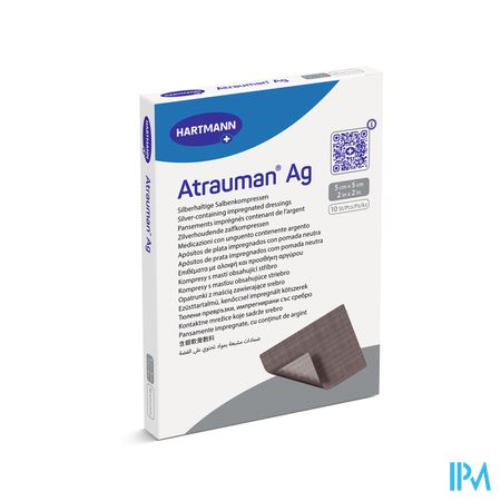 Atrauman Ag 5x5cm St. 10 P/s